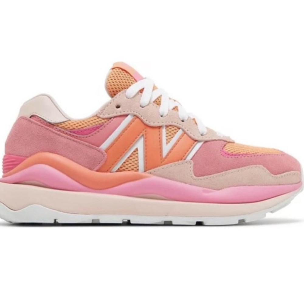 New Balance Women's 57/40 Pink and Orange Sneakers